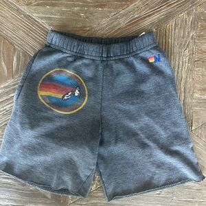 Aviator Nation Kids Shorts Size 6 Charcoal Grey